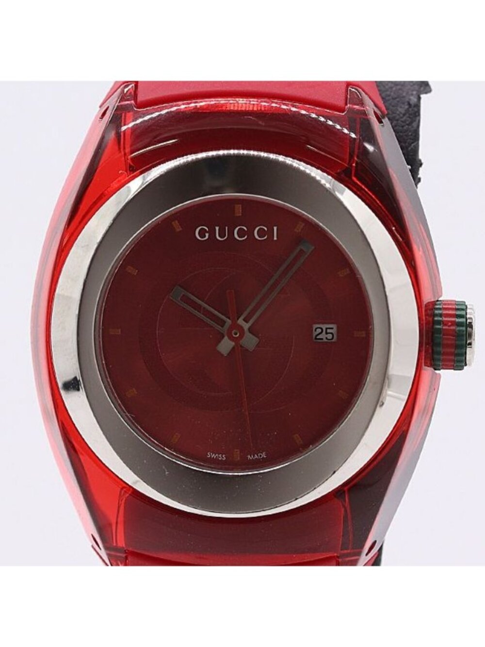 Gucci 137.3 Sync Date Red Dial Watch